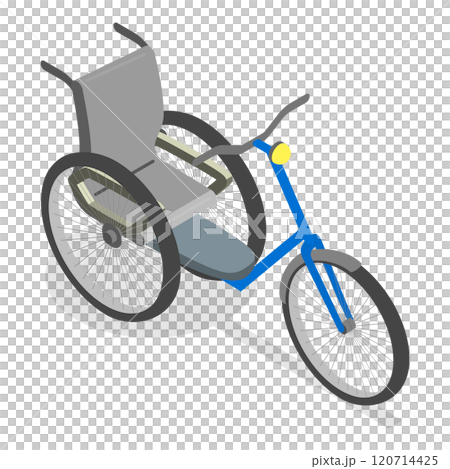 3D Isometric Flat Illustration of Accessories For Disabled People. Item 1 3D Isometric Flat Illustration of Accessories For Disabled People. Item 1 120714425