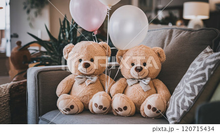 bear doll on sofa bear doll on sofa 120715434