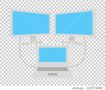 Laptop and multi-display icon Laptop and multi-display icon 120715660