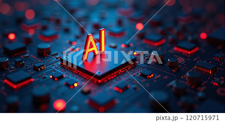 Computing power through high-performance processors for calculation with artificial intelligence, efficiency of algorithms 120715971