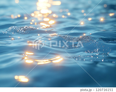 煌めく水面に浮かぶ幻想的な光 120716151
