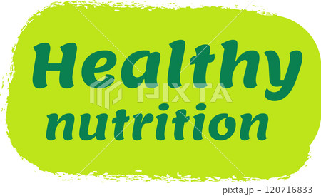 Promoting healthy nutrition and a balanced diet, a vibrant green label highlights the importance of mindful eating for overall well being Promoting healthy nutrition and a balanced diet, a vibrant green label highlights the importance of mindful eating for overall well being 120716833