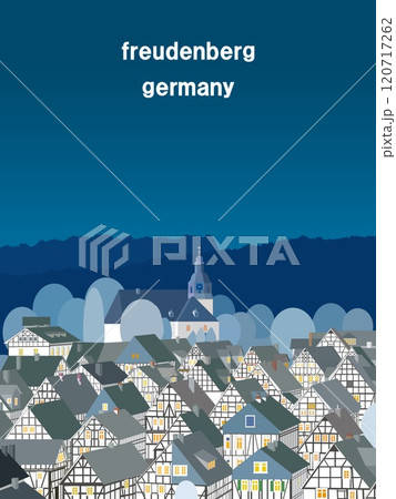 フロイデンベルク　freudenberg　ドイツ　germany　冬　夜 120717262