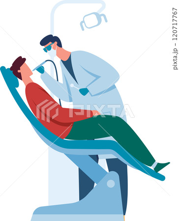 Dentist in a mask and gloves carefully uses a drill on a patient s teeth in a modern clinic, emphasizing the importance of dental care for oral health Dentist in a mask and gloves carefully uses a drill on a patient s teeth in a modern clinic, emphasizing the importance of dental care for oral health 120717767