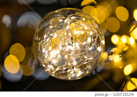 冬のLEDイルミネーションと玉ボケ 冬のLEDイルミネーションと玉ボケ 120718129