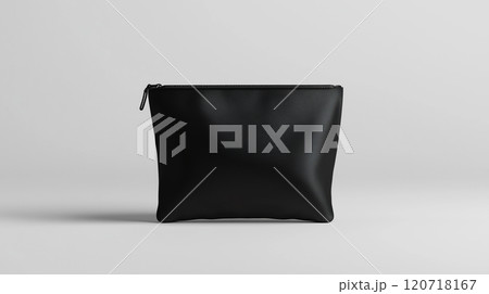 黒のシンプルスクエアポーチ 黒のシンプルスクエアポーチ 120718167
