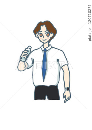 人物 男性 水 水を飲む 半袖 夏 仕事 オフィス ダイエット 健康 シンプル 美容 ライフスタイル 人物 男性 水 水を飲む 半袖 夏 仕事 オフィス ダイエット 健康 シンプル 美容 ライフスタイル 120718273