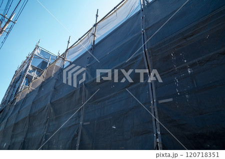 黒い養生メッシュシート 黒い養生メッシュシート 120718351