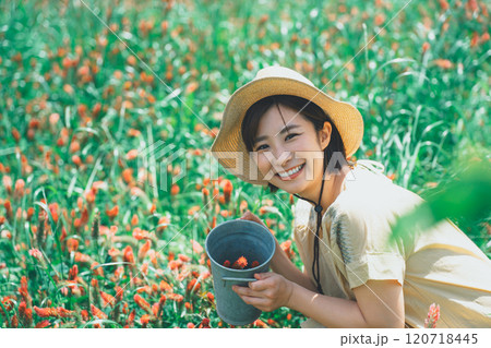 ストロベリーキャンドルのお花摘み 120718445