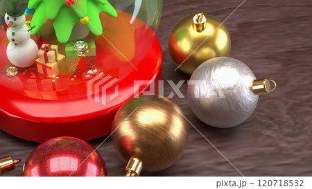 The Christmas decor Background for Holiday concept 3d rendering. 120718532