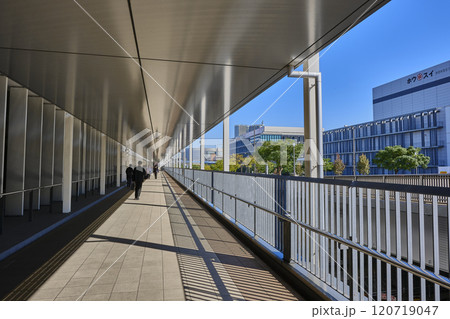 東京都中央卸売市場　豊洲市場　歩行者デッキ 120719047