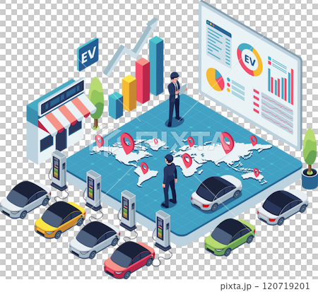 Isometric Global Electric Vehicle Market Growth Analysis Isometric Global Electric Vehicle Market Growth Analysis 120719201