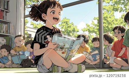 友達と遊んでいる幼い子供たち