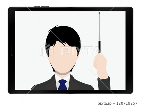 タブレットとオンライン 120719257