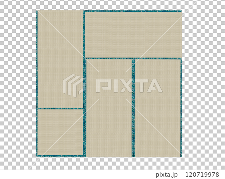 Tatami (four and a half tatami mats) Old tatami mats 120719978