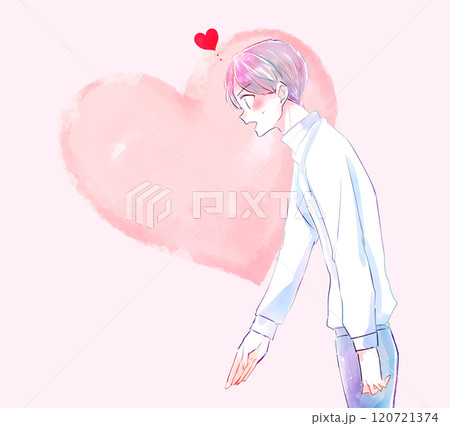 告白する男性　真剣 120721374