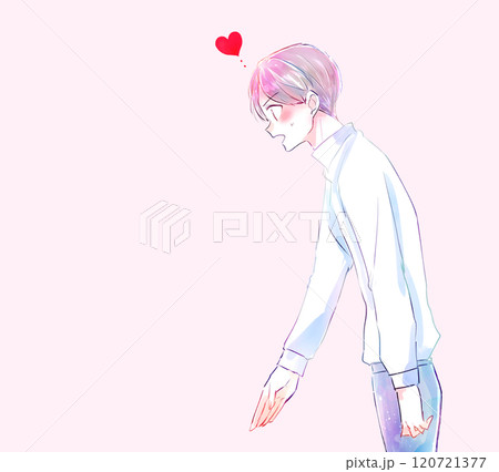 告白する男性　真剣 120721377