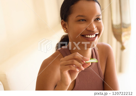 Natural Beauty Radiates Joyful Expression with Aloe Vera Care 120722212