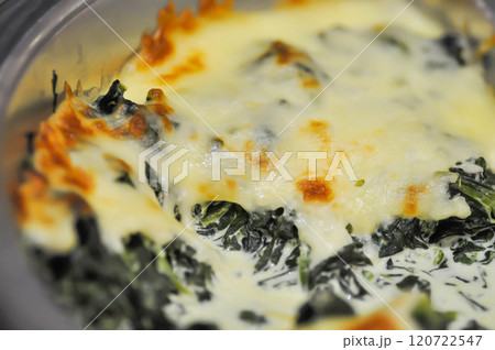 Baked spinach or Baked spinach with cheese Baked spinach or Baked spinach with cheese 120722547