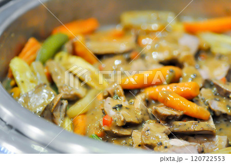 stir fried mushroom, stir fried Champignon Mushroom , carrot and baby corn or stir fried vegetable stir fried mushroom, stir fried Champignon Mushroom , carrot and baby corn or stir fried vegetable 120722553