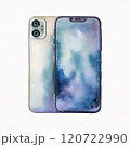 スマートフォンの水彩画 120722990