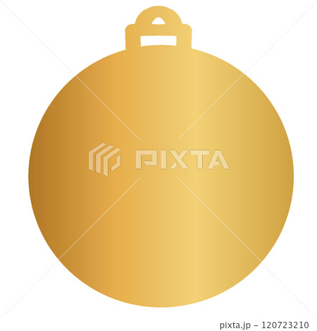 金色のクリスマス飾り 120723210