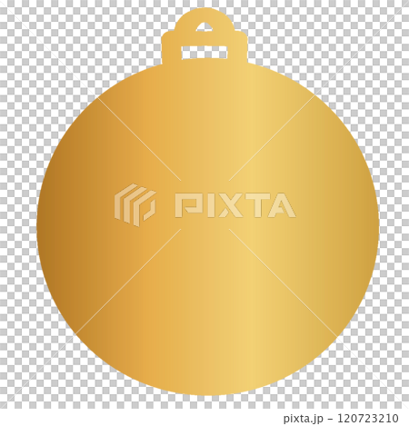 金色のクリスマス飾り 120723210