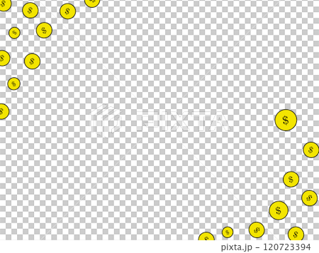 お金が舞うの背景 お金が舞うの背景 120723394