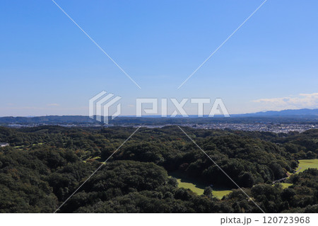 二ノ宮山からの眺望（埼玉県滑川町） 120723968