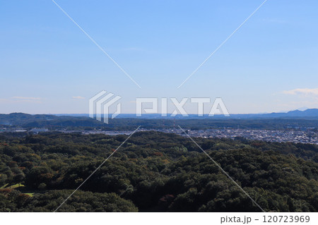 二ノ宮山からの眺望（埼玉県滑川町） 120723969