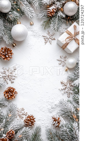 クリスマスのフレーム クリスマスのフレーム 120724297