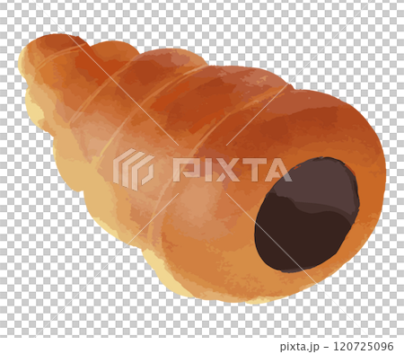 巧克力皇冠的水彩插圖 120725096