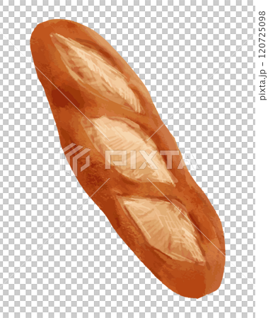 バゲット/フランスパンの水彩イラスト 120725098