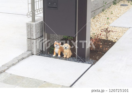 犬の置物 120725101
