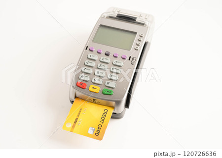 Payment POS terminal for finance and shopping business and technology. 120726636