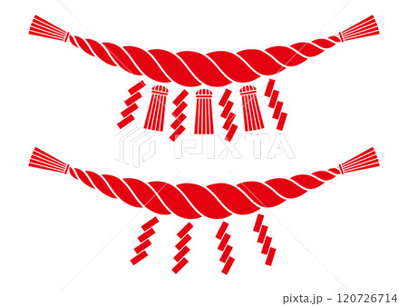 日本の神社のしめ縄 日本の神社のしめ縄 120726714