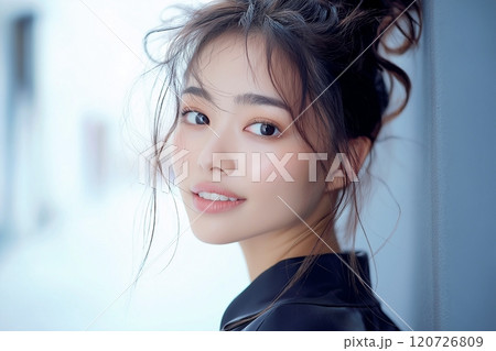 茶髪の美人女性・ヘアスタイル・ファッション「AI生成画像」 茶髪の美人女性・ヘアスタイル・ファッション「AI生成画像」 120726809