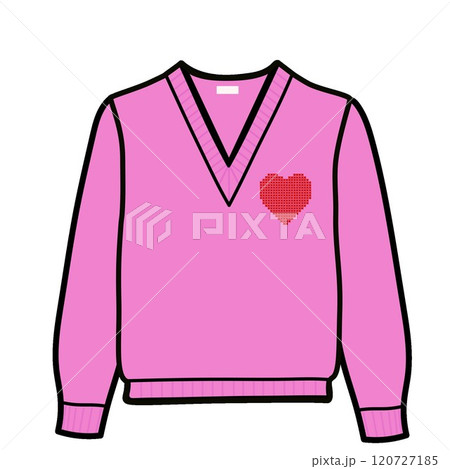 Vネックセーターのイラスト Vネックセーターのイラスト 120727185