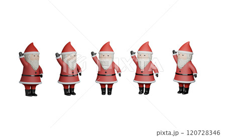 サンタさん 3D イラスト 素材 クリスマス サンタさん 3D イラスト 素材 クリスマス 120728346