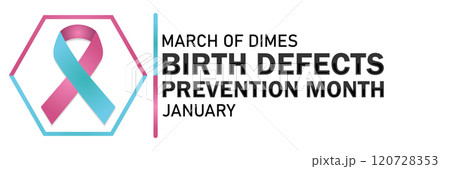 March of Dimes Birth Defects Prevention Month January Vector illustration 120728353