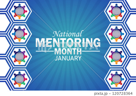 National Mentoring Month january, Modern background National Mentoring Month january, Modern background 120728364