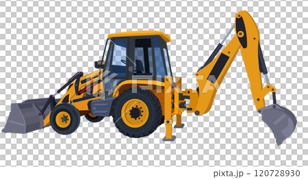 construction vehicle Bulldozer digger Illustration 120728930