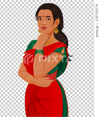 Indian Women In Red Saree, Beautiful Indian woman Indian Women In Red Saree, Beautiful Indian woman 120729174