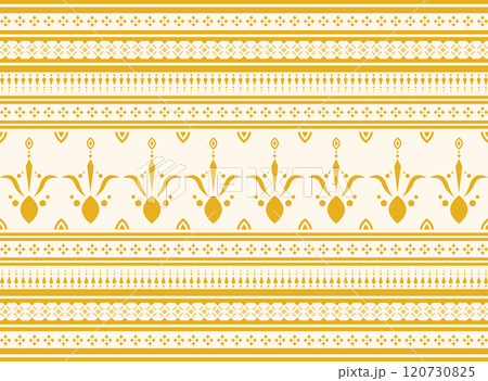 Geometric ethnic oriental pattern background. Design for texture, wrapping, clothing, batik, fabric, wallpaper and background. Pattern embroidery design. 120730825
