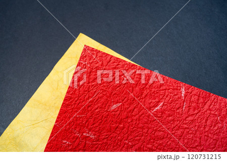 赤と金色の和紙 120731215