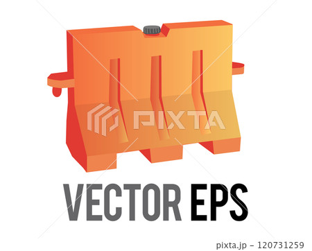 Orange plastic traffic protective and water safety signal barriers Orange plastic traffic protective and water safety signal barriers 120731259