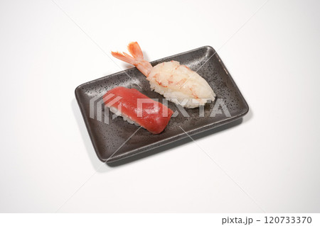 マグロのにぎり寿司、えびのにぎり寿司 マグロのにぎり寿司、えびのにぎり寿司 120733370