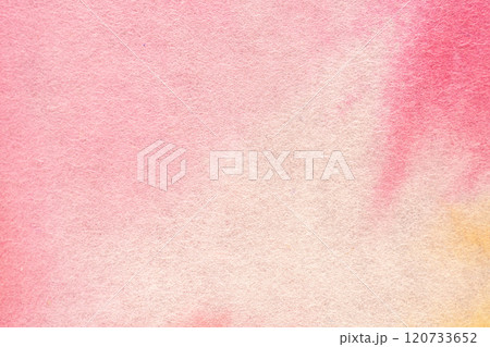 抽象的なピンク色の水彩風な和紙の背景素材 120733652
