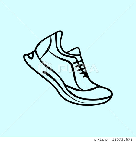 simple design illustration of shoes 120733672