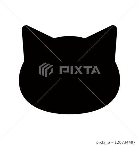 猫のアイコン　シルエット素材 120734497